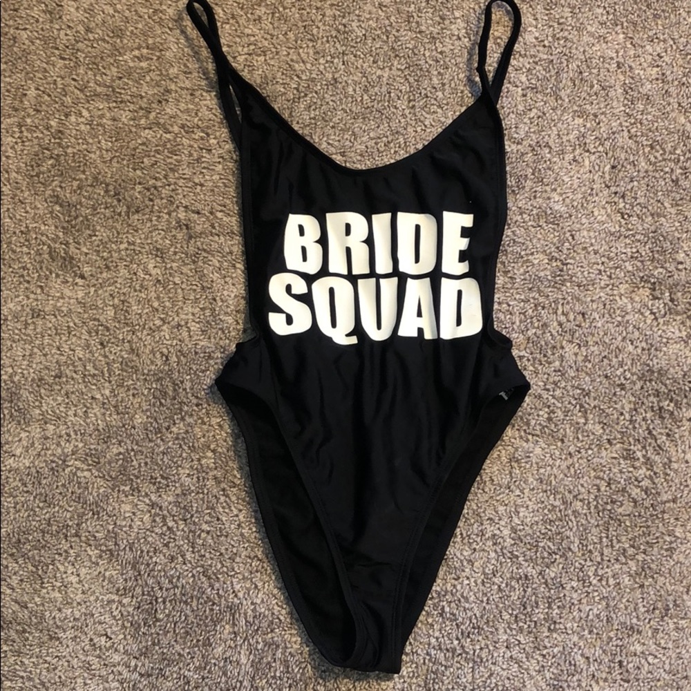 Fashion Nova Bride Squad One Piece